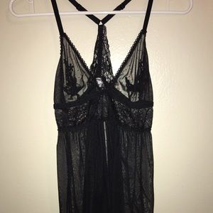Black Lingerie Nightgown